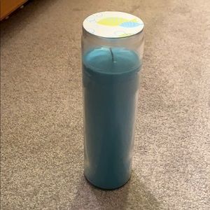 Blue tall candle